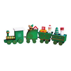Decorative Christmas Green Train Dq04-08 - Rengarenk Hediyelik