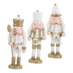 Decorative Christmas Set Of 3 Tin Soldiers - 15 Cm Dq02-03 - 2