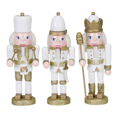 Decorative Christmas Set Of 3 Tin Soldiers - 15 Cm Dq02-03 - 1