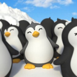 Dhink Silicone Rechargeable Night Light Penguin Dhink441-21 - 6