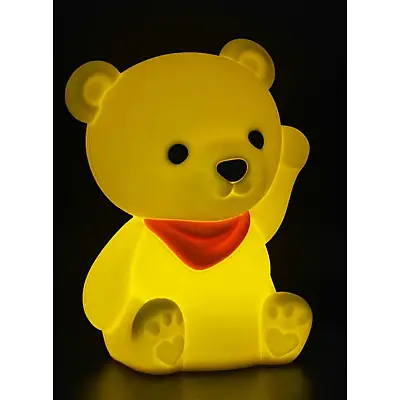 Dhink Silicone Night Light Teddy Bear Yellow Dhink436-01 - 4