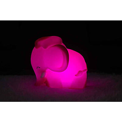 Dhink Silicone Night Lamp Elephant Donnie Pink Dhink429-01 - 6