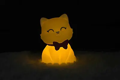Dhink Silicone Night Light Cat Tosh White Dhink434-01 - 6