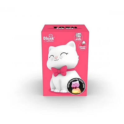 Dhink Silicone Night Light Cat Tosh White Dhink434-01 - 8