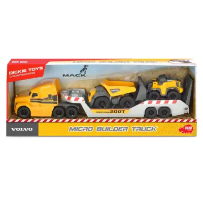 Dickie Mack Volvo Micro Builder Truck İnşaat Kamyonu 203725005 - 3