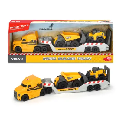 Dickie Mack Volvo Micro Builder Truck İnşaat Kamyonu 203725005 - 1
