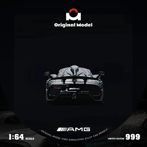 Die Cast Original Model Mercedes Benz Amg One 1/64 - Om646411 - Starlight Black - 6
