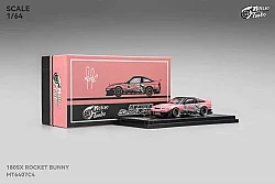 Die Cast Micro Turbo180Sx Rocket Bunny Sımon'S Garage Custom Tow Truck - Mt6407C4 - Metallic Pink - 2