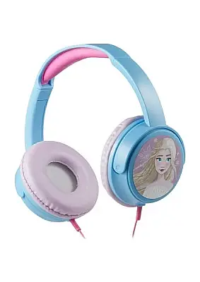 Disney Frozen Karlar Ülkesi Anna Elsa Çocuk Kulaklığı Lisanslı + 11 Adet Sticker Dy-6513-Fz - 1