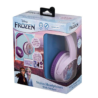 Disney Frozen Karlar Ülkesi Anna Elsa Çocuk Kulaklığı Lisanslı + 5 Adet Sticker Dy-6513-Fz2 - 5