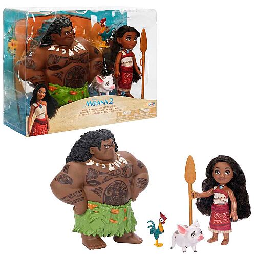 Disney Moana - 15 cm Maui & Moana ve Arkadaşları Seti JKP/237556 - 1