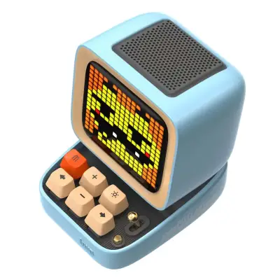 Divoom Ditoo 15W Blue Bluetooth Speaker With Mic Pixel Display And Karaoke Microphone - 2