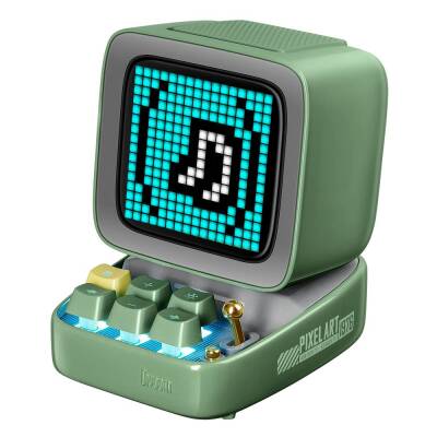 Divoom Ditoo 15W Green Bluetooth Speaker With Mic Pixel Display And Karaoke Microphone - 3