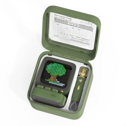 Divoom Ditoo 15W Green Bluetooth Speaker With Mic Pixel Display And Karaoke Microphone - 5