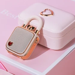 Divoom Lovelock Mini Bluetooth Hoparlor Pembe - 4