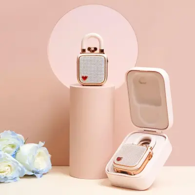 Divoom Lovelock Mini Bluetooth Hoparlor Pembe - 3
