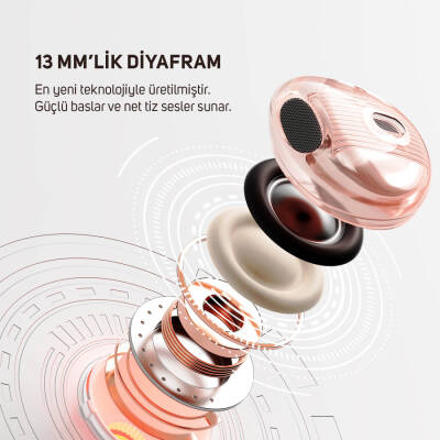Divoom Spark Air Pink TWS Bluetooth In-Ear Headphones - 3