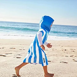 Dock & Bay 3-5 Years Uv Protected Children's Poncho - Bondi Blue Pancocab100 - 1