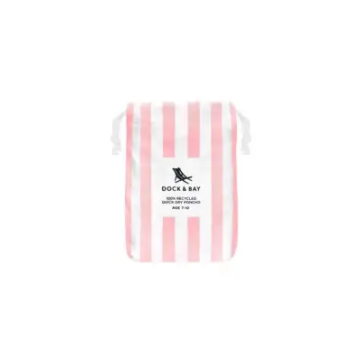Dock & Bay 3-5 Years Uv Protected Children's Poncho - Malibu Pink Pancocab101 - 3