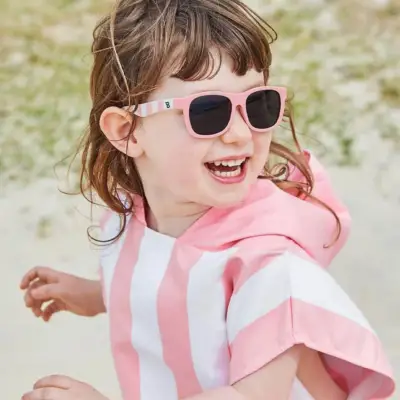 Dock & Bay 6-10 Years Uv Protected Children's Poncho - Malibu Pink Pancocab201 - 6