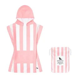 Dock & Bay 6-10 Years Uv Protected Children's Poncho - Malibu Pink Pancocab201 - 1