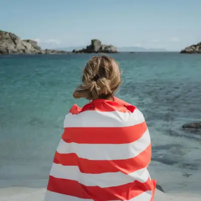 Dock & Bay L Beach Towel Cabana - Waikiki Coral Towelcab108 - 7