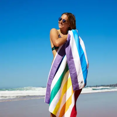 Dock & Bay L Beach Towel Summer - Rainbow Skies Towel100 - 7