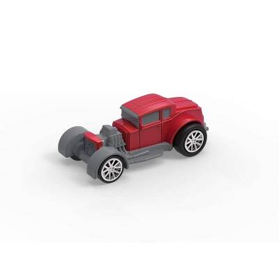 Driven 4-Piece Pull-Back Car Set - Blue, Red, Purple, Yellow Wh1125Z - 5