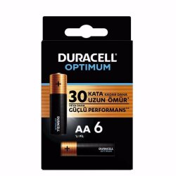 Duracell Optimum Thick Pencil, 6-Pack, Aa, 5013697 - Duracell