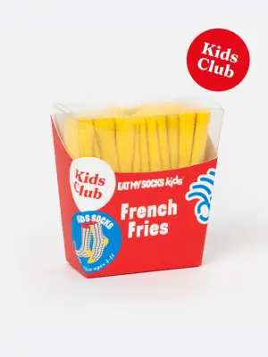 Eat My Socks French Fries Socks for Children Aged 5-10 - 1