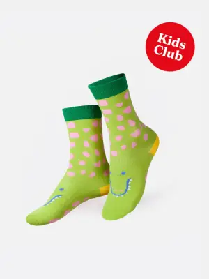 Eat My Socks Funny Croc 5-10 Years Old Kids Socks - 2