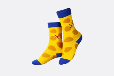 Eat My Socks Smiley Cat Kids' Socks - 1