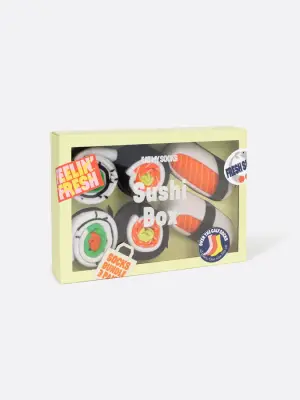 Eat My Socks Sushi Box 3-Pack Adult Socks - 1