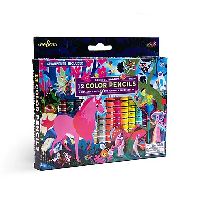 Eeboo 12'li Büyük Kuru Boya Kalemi - Magical Creatures - 1