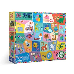 Eeboo 36 Parça Büyük Yapboz - Alphabet - Eeboo