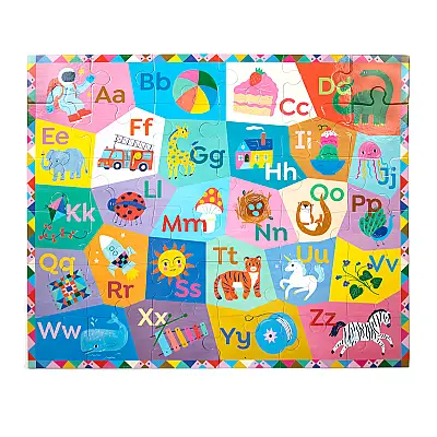 Eeboo 36 Parça Büyük Yapboz - Alphabet - 3
