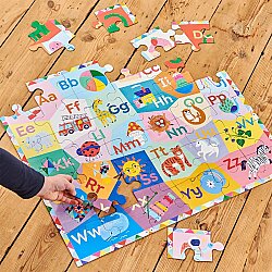 Eeboo 36 Parça Büyük Yapboz - Alphabet - 2