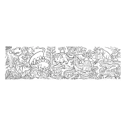 Eeboo Boyama Posteri ve 16 Renk Kuru Boya Seti - Dinosaurs - 3