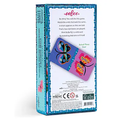 Eeboo Shiny Butterfly Domino - 4
