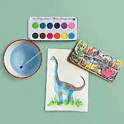 Eeboo Teneke Kutulu 12'li Suluboya - Dinosaur - 4