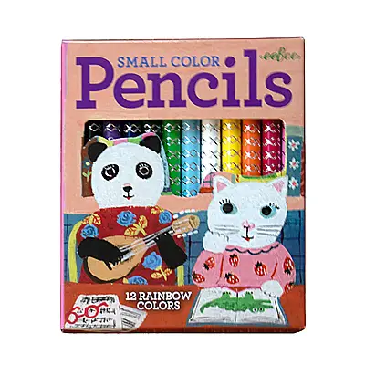 Eeboo Yumi 12'li Mini Kuru Boya Kalemi - Panda - 1