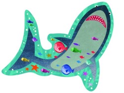 Floss & Rock 12-Piece Shaped Jigsaw Puzzle / Shark 40P3598 