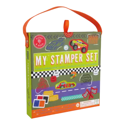 Floss & Rock Stamper Wood Stamping Set / Cars 50P6148 - 1