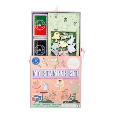 Floss & Rock Stamper Wood Stamping Set / Enchanted 48P6032 - 5