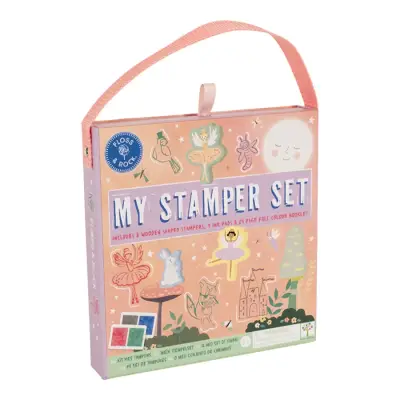 Floss & Rock Stamper Wood Stamping Set / Enchanted 48P6032 - 1