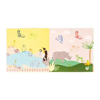 Floss & Rock Stamper Wood Stamping Set / Jungle 48P6033 - 3