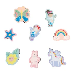 Floss & Rock Stamper Wood Stamping Set / Rainbow Fairy 48P6031 - 5