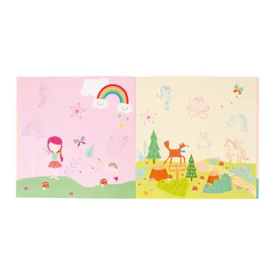 Floss & Rock Stamper Wood Stamping Set / Rainbow Fairy 48P6031 - 4