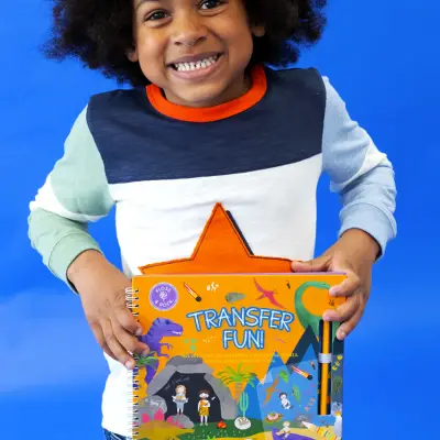 Floss & Rock Transfer Fun Activity Book / Dino 47P5980 - 2