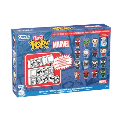Funko Bitty Pop: Marvel - Spider-Man 4'Lü Paket Chase 85701C - 3